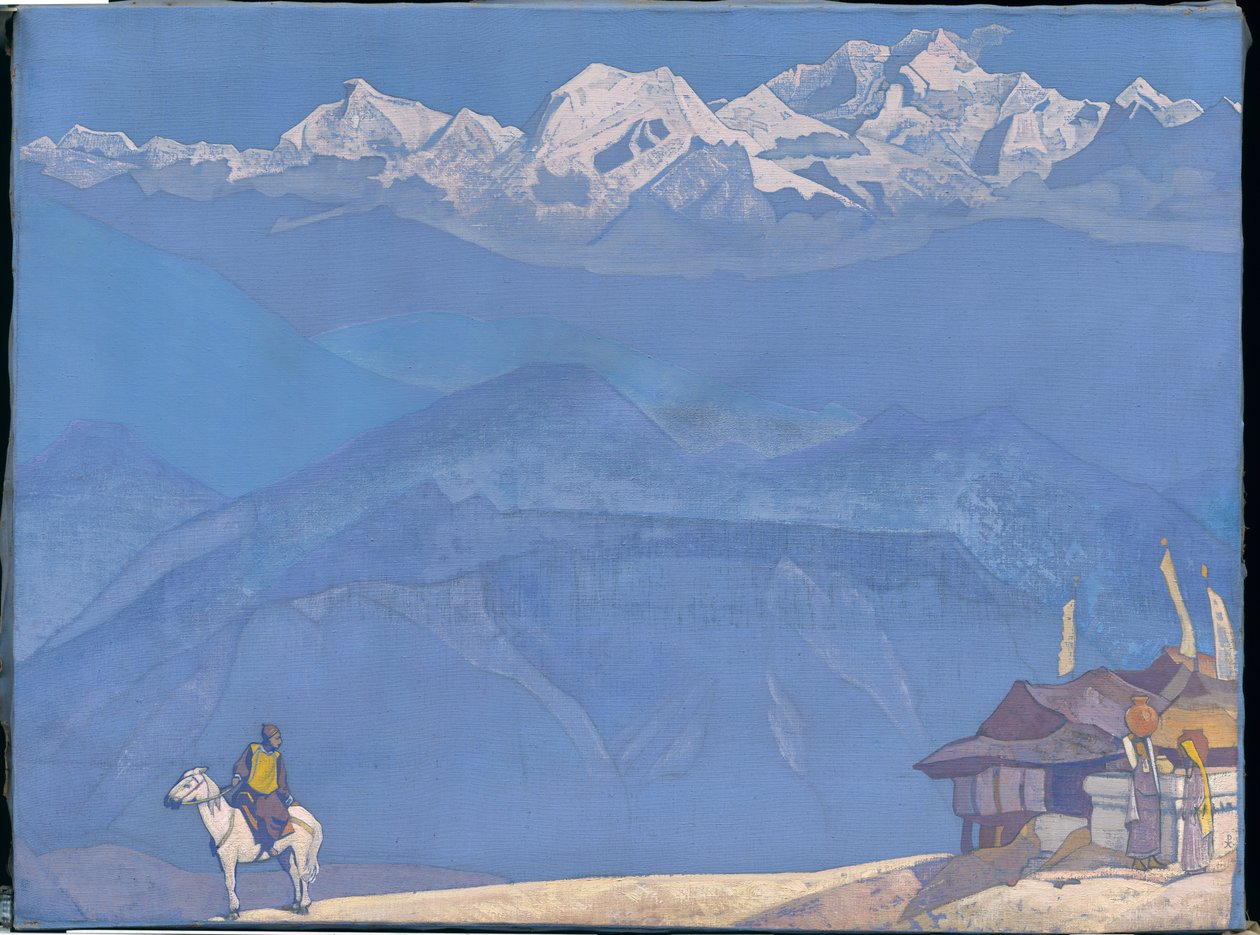 Série "Pamatuj", "Jeho země", 1924 od Nicholas Roerich