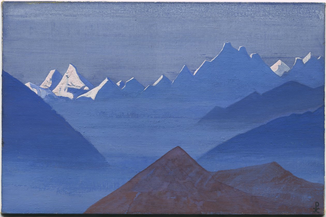 Západ slunce, série "Spend", 1931 od Nicholas Roerich