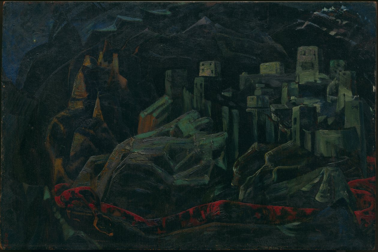 Mrtvé město, 1918 od Nicholas Roerich
