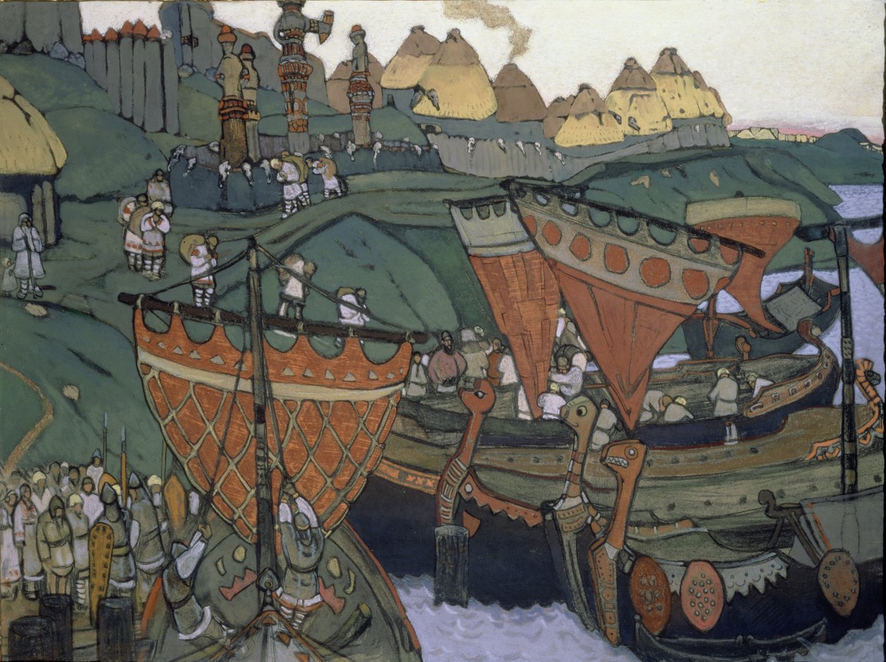 Slované na Dněpru, 1905 od Nicholas Roerich