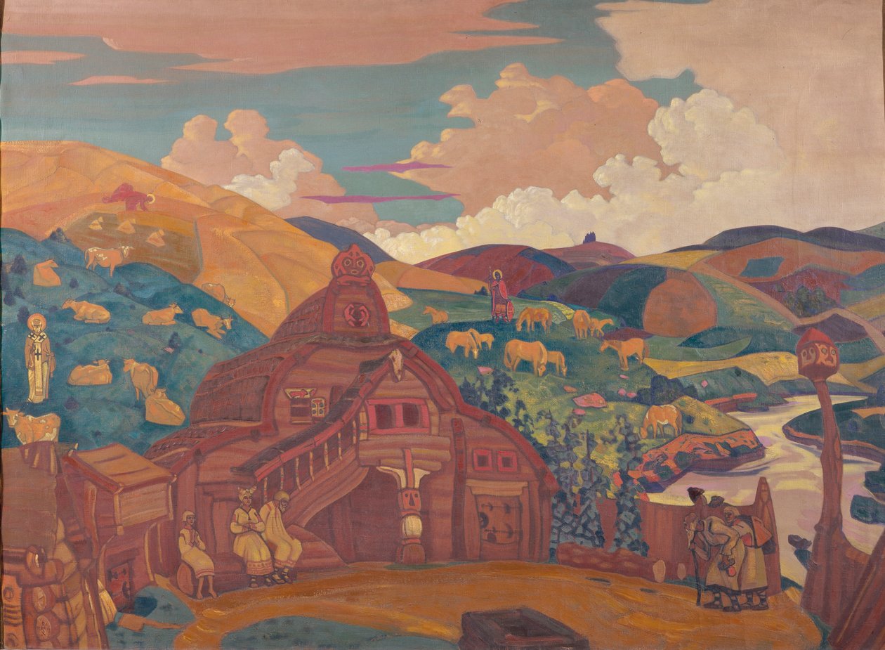 Tři radosti, 1916 od Nikolai Konstantinowitsch Roerich
