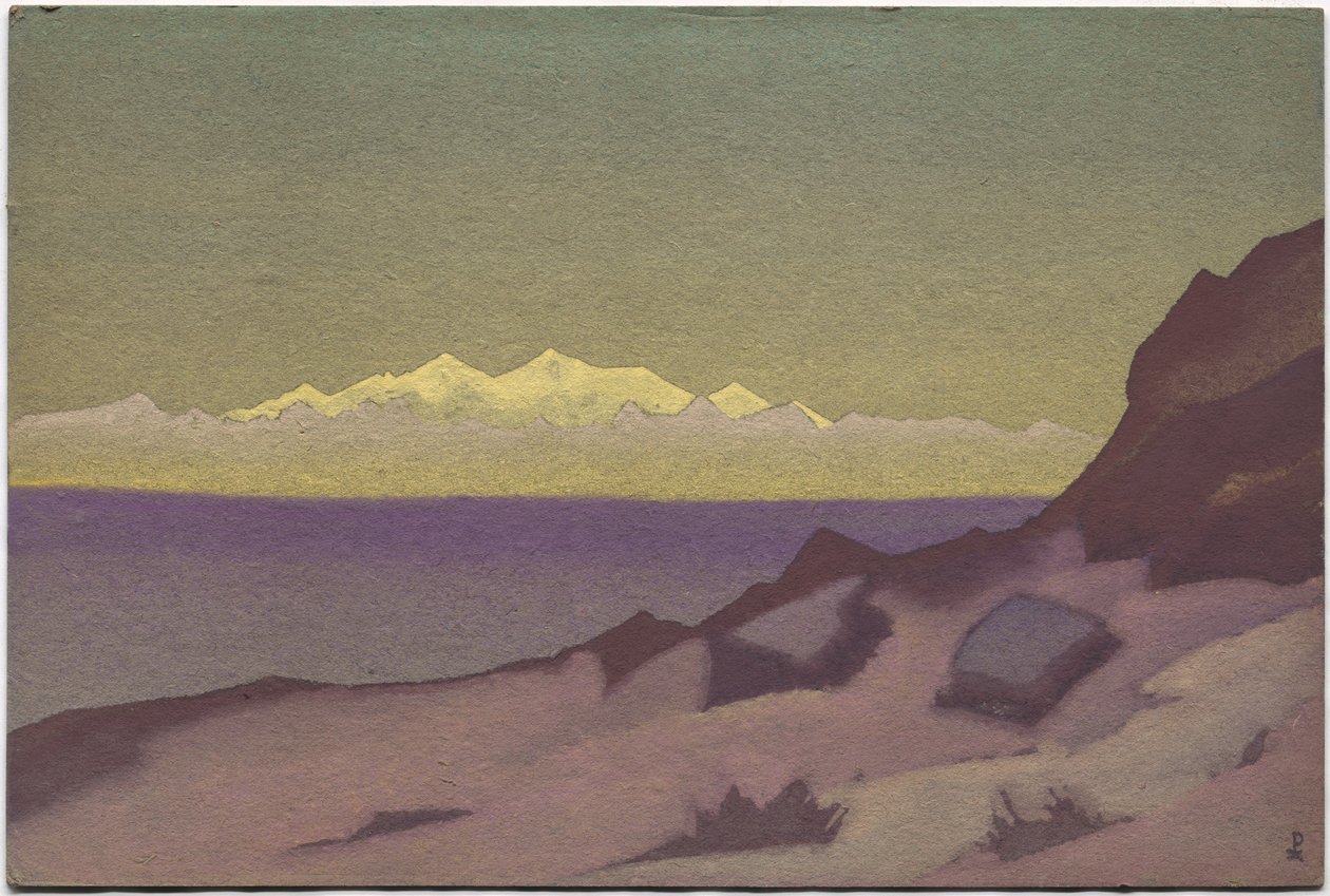Tibetská hranice, Tsaidam, 1936 od Nicholas Roerich
