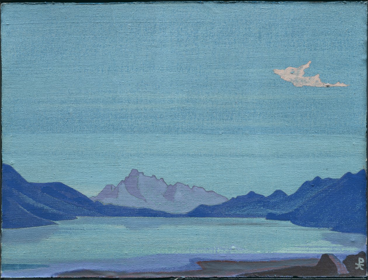 Tibetská jezera, 1933 od Nicholas Roerich