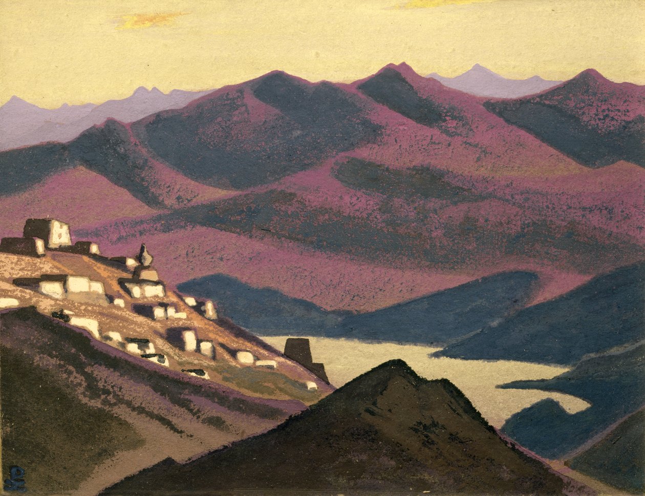 Jezero Yam-Zo, 1937 od Nicholas Roerich