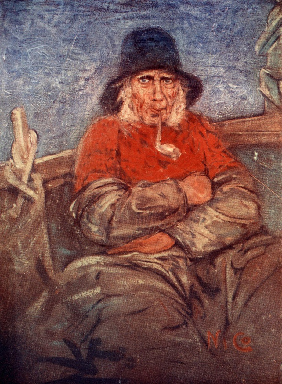 Starý rybář ze Scheveningenu, 1904 od Nico Jungman