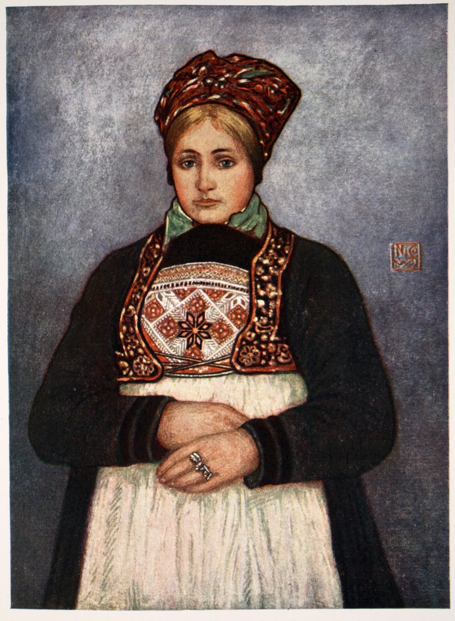 Venkovská dívka, okres Bergen, 1905 od Nico Jungman