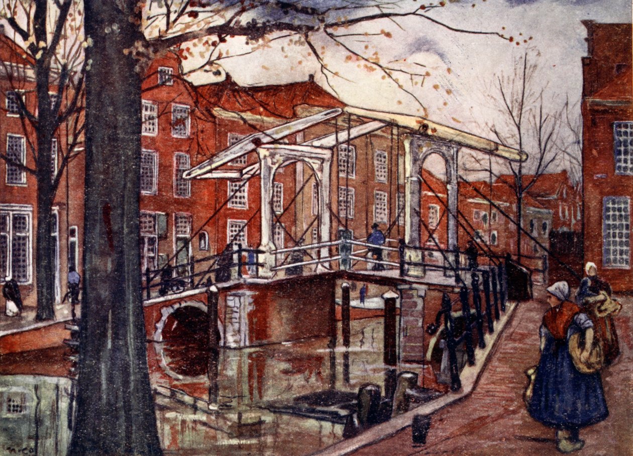 Starý Rýn, Leiden, 1904 od Nico Jungman