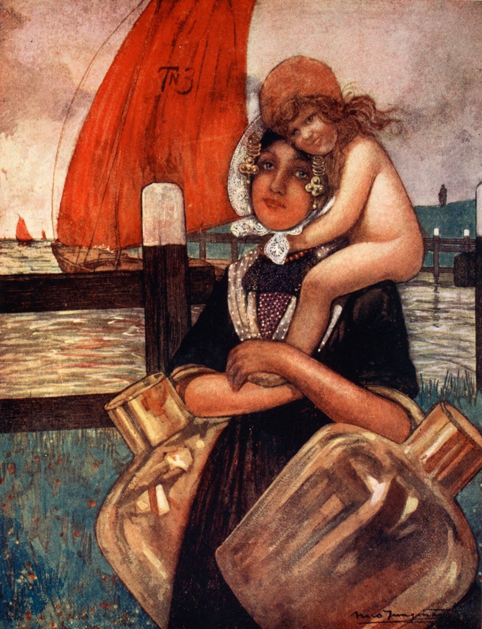 Matka a dítě, 1904 od Nico Jungman