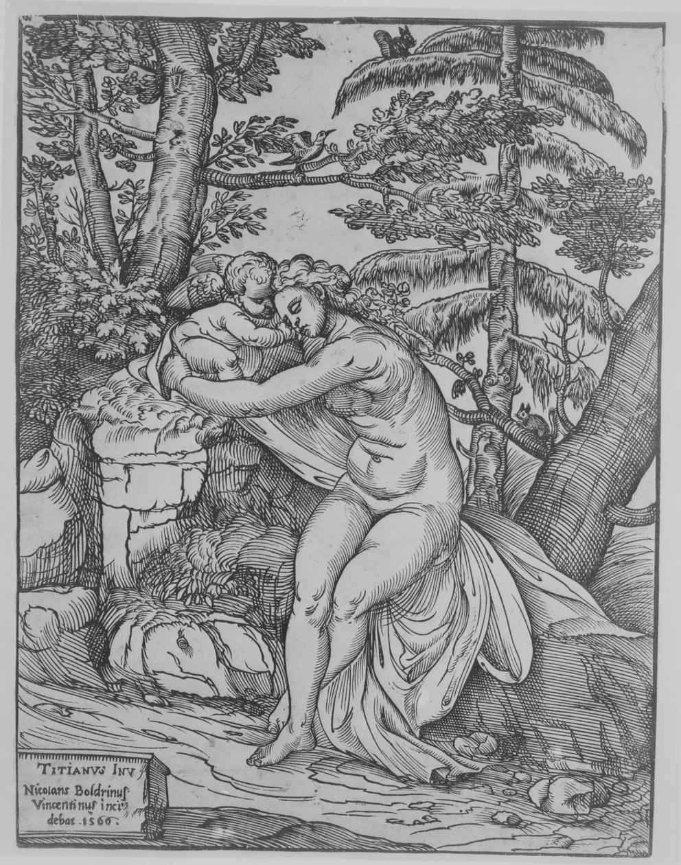 Venuše a Amor, 1566., 1566. od Nicolò Boldrini
