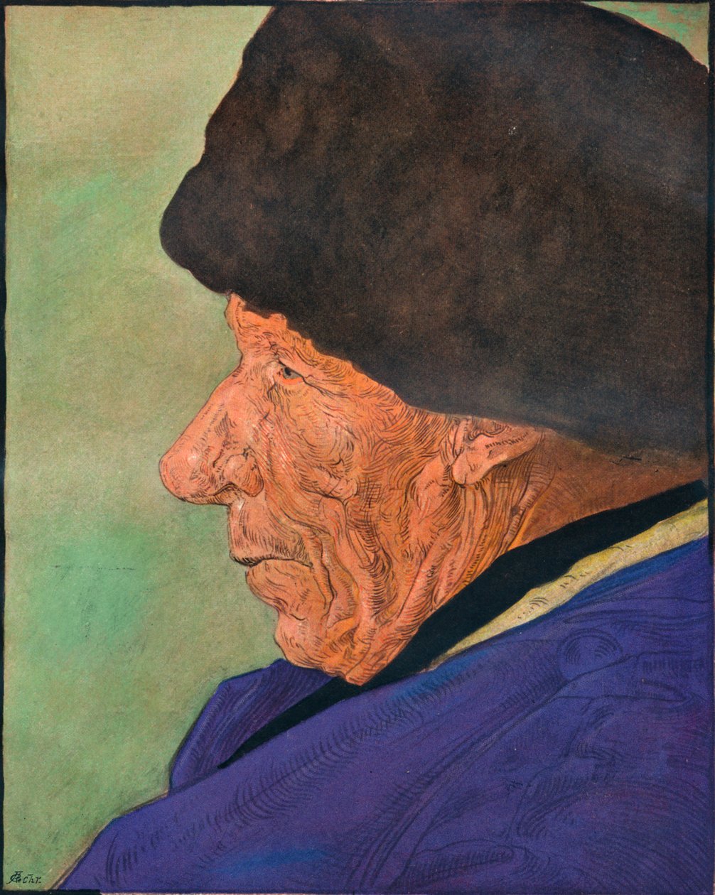 A Mans Head, Volendam, 1904. od Nicolaas Wilhelm Jungmann