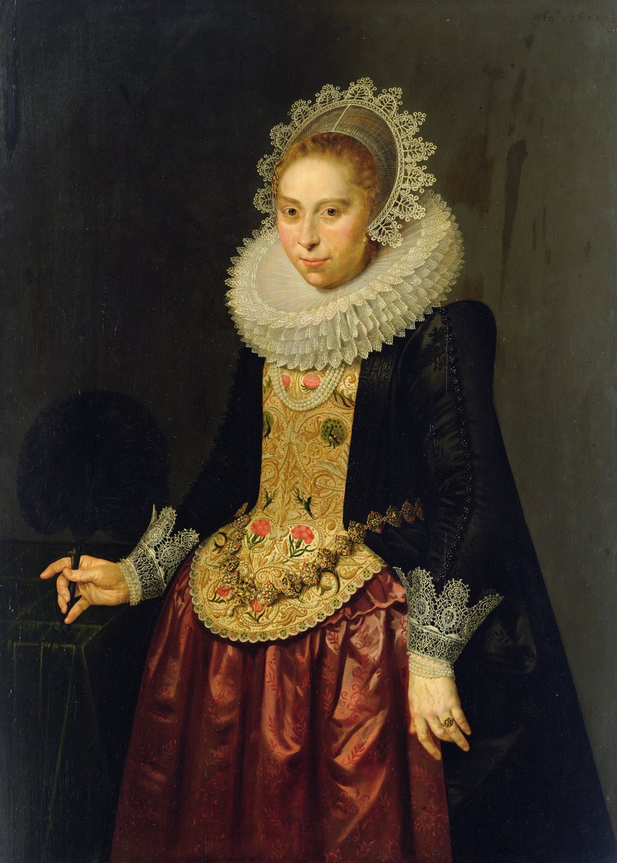 Portrét mladé dámy, 1622 (olej na dubovém panelu) od Nicolaes Eliasz