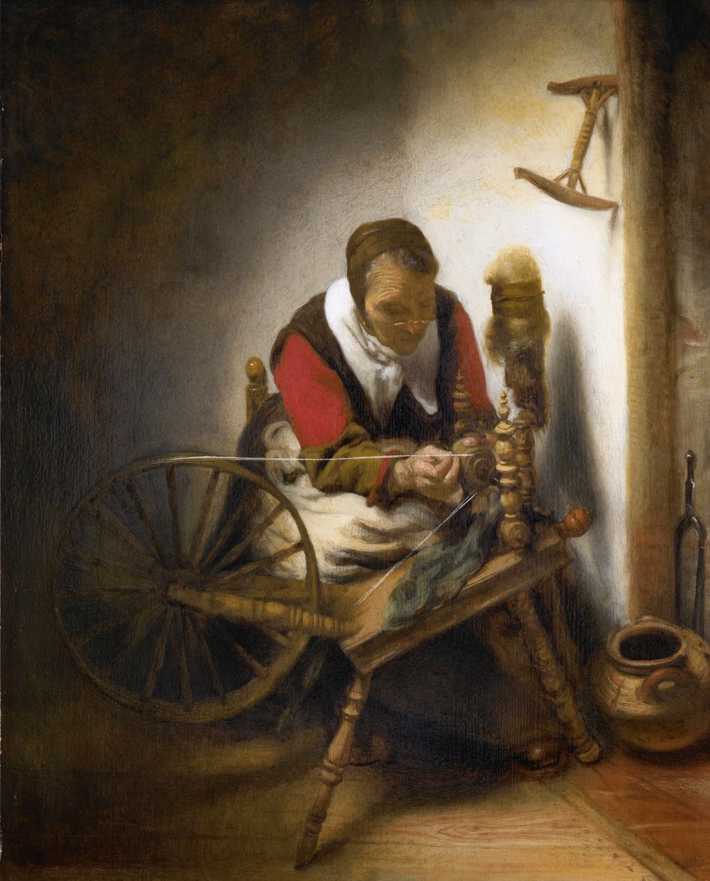 Žena, která se točí. od Nicolaes Maes