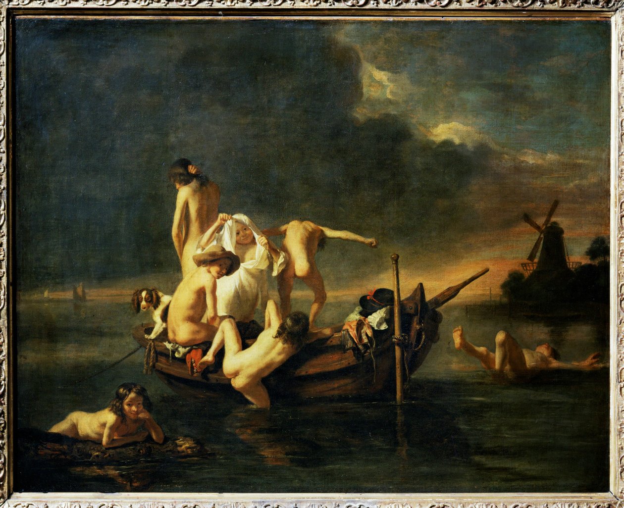 La Beignade - Koupel ... od Nicolaes (follower of) Maes