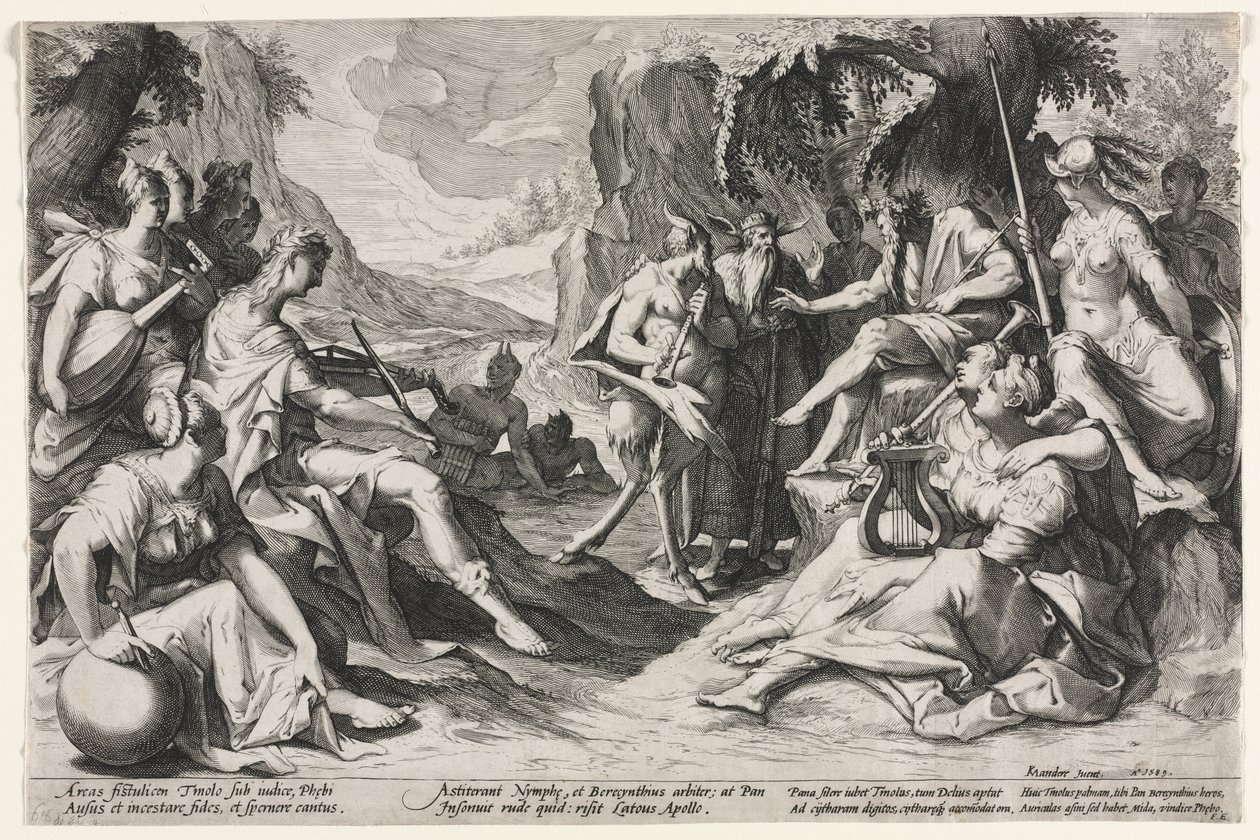 Midasův soud, 1589. od Nicolaes Clock