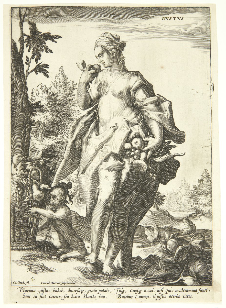 Chuťový smysl od Nicolaes Jansz. Clock