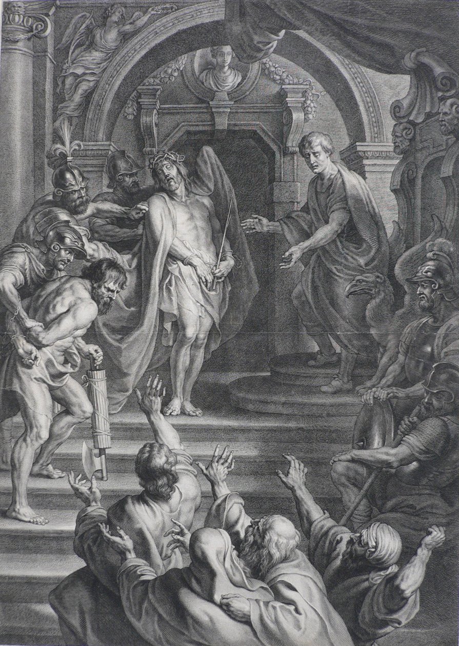 Ecce Homo, podle Petera Paula Rubense od Nicolaes Lauwers
