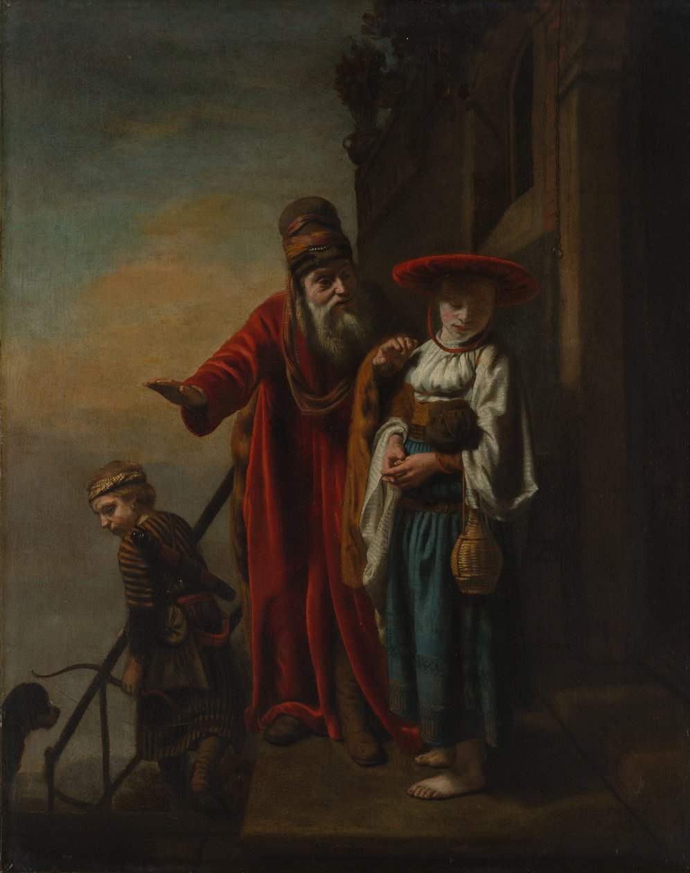 Abraham propouští Hagar a Izmaela, 1653. od Nicolaes Maes