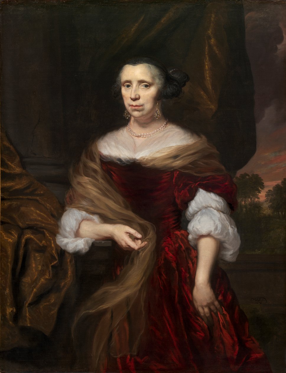 Portrét dámy od Nicolaes Maes