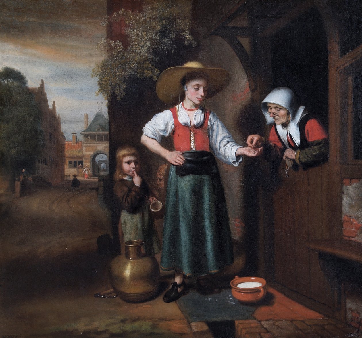 Mlékařka od Nicolaes Maes
