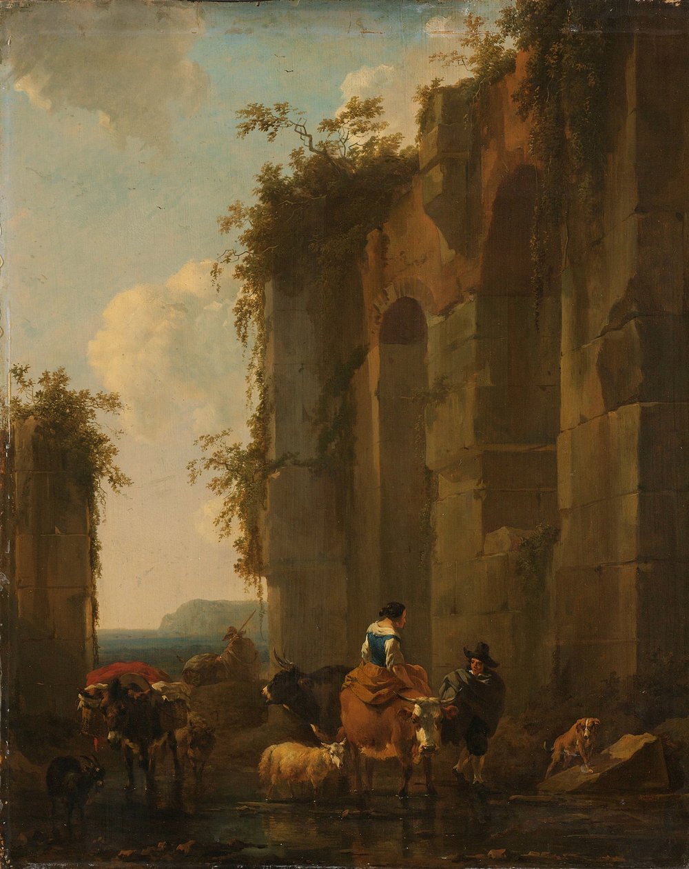 Ruiny v Itálii od Nicolaes Pietersz Berchem