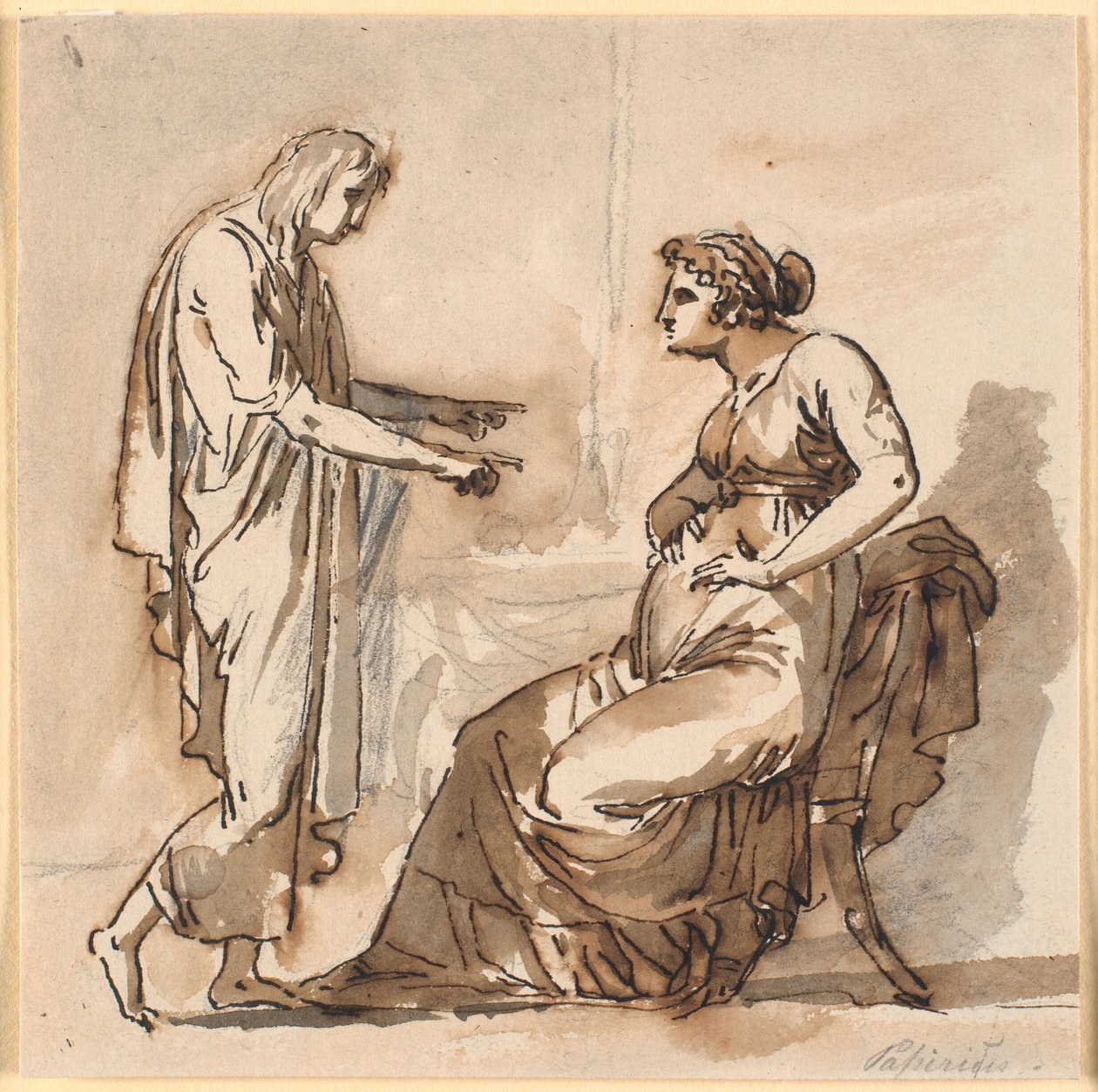 Papirius a jeho matka od Nicolai Abildgaard