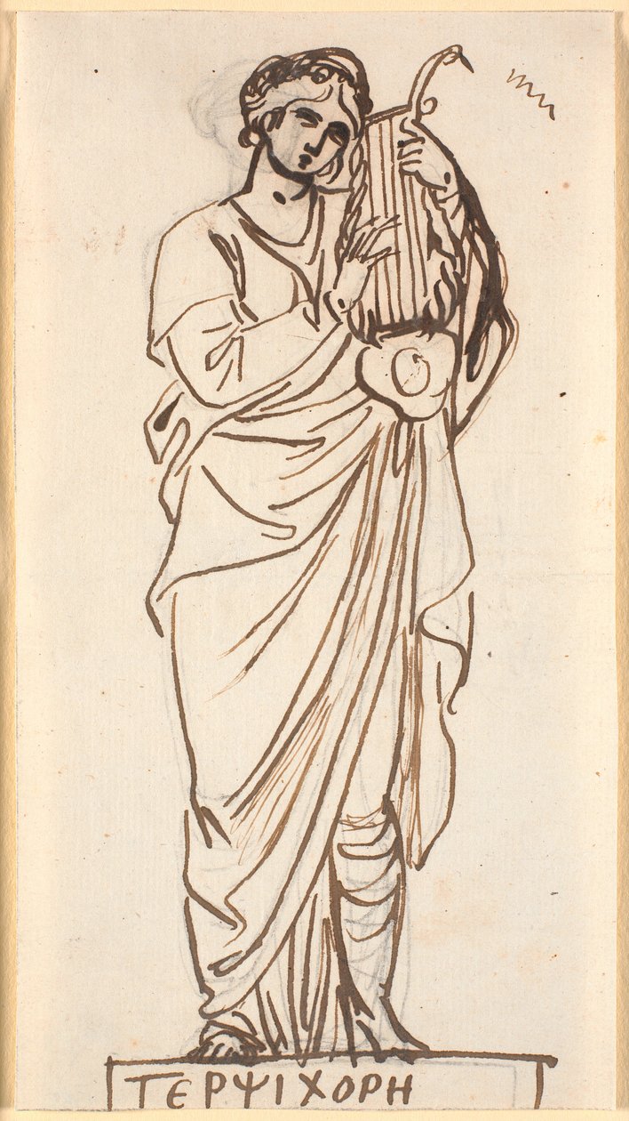 Terpsichore, múza tance od Nicolai Abildgaard
