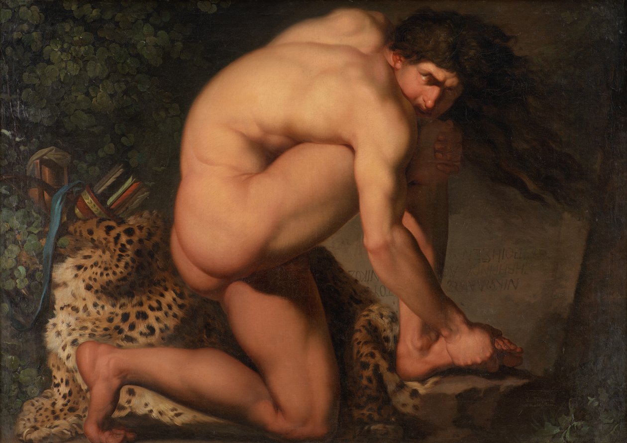 Zraněný Philoctetes od Nicolai Abildgaard