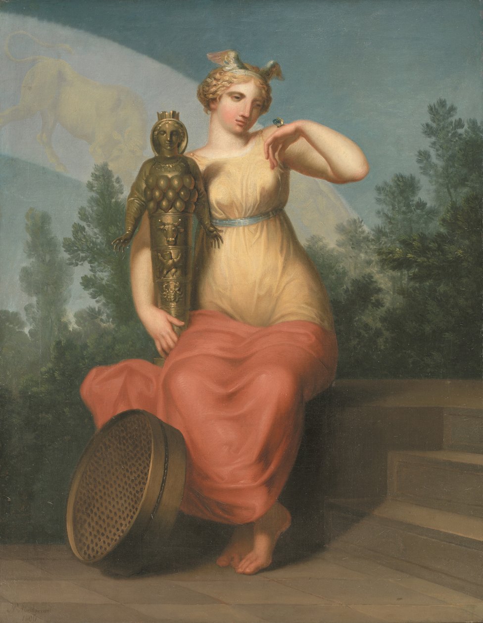 Filozofie. Alegorická figura, 1800. od Nicolai Abraham Abildgaard