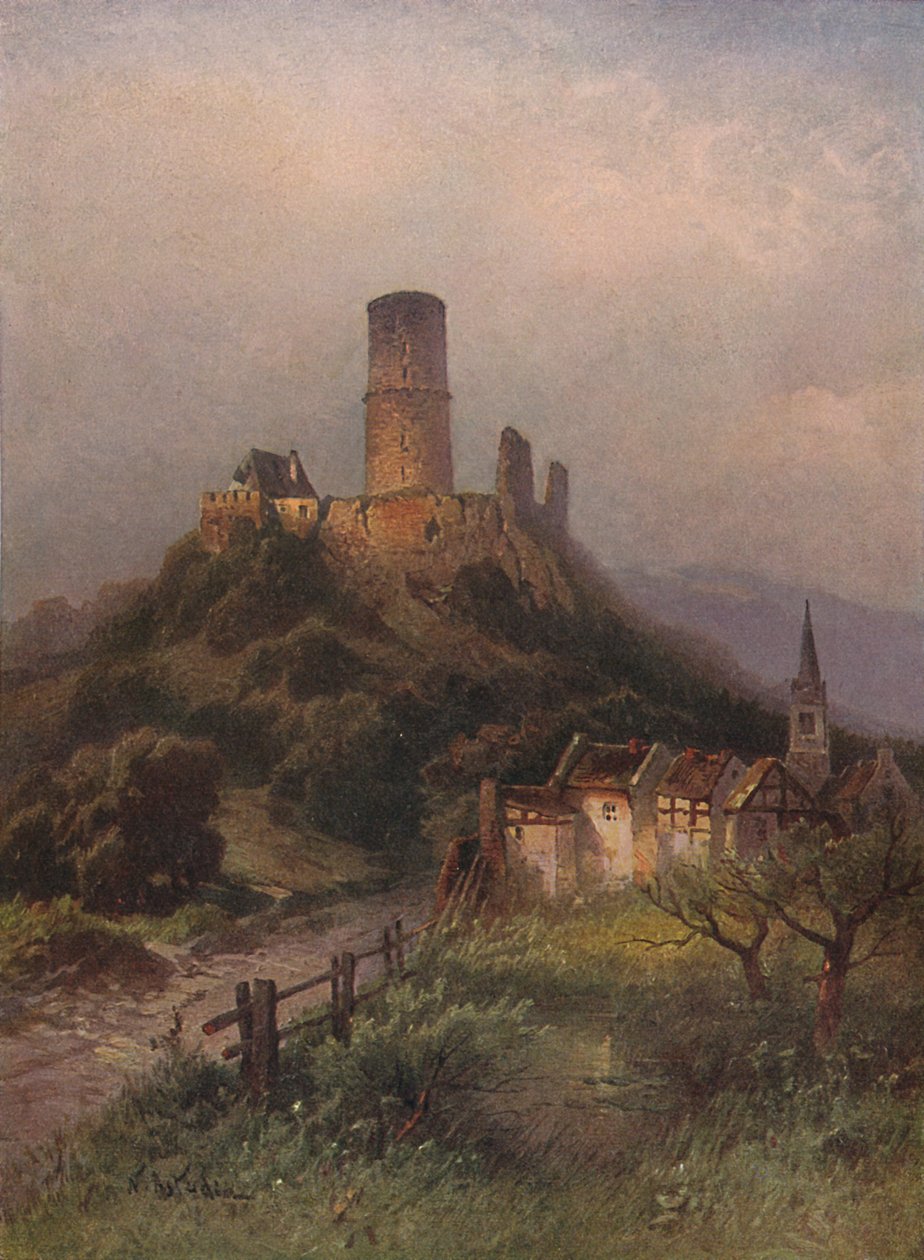 Die Godesburg, hrad Godesburg, 1923. od Nicolai Astudin