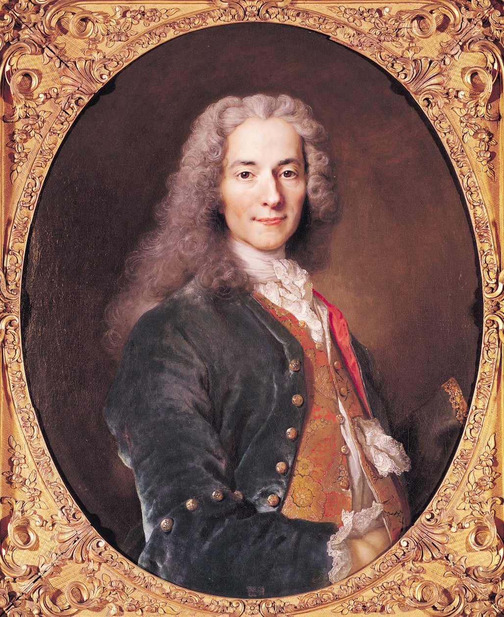 Portrét Voltaira (1694-1778) ve věku 23, 1728 od Nicolas de Largillière