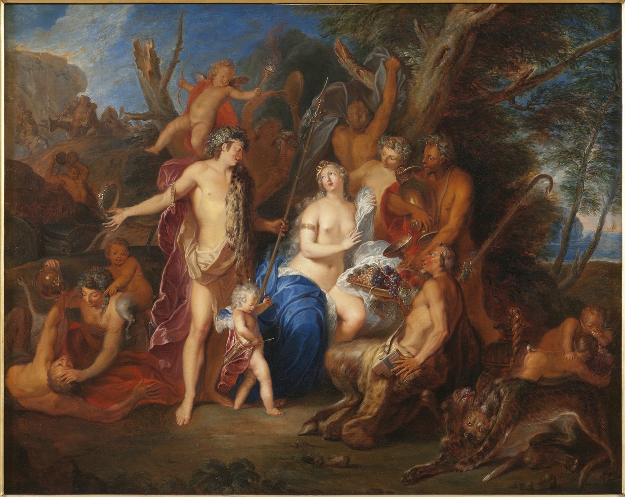 Bakchus a Ariadna, 1710-20 od Nicolas Bertin