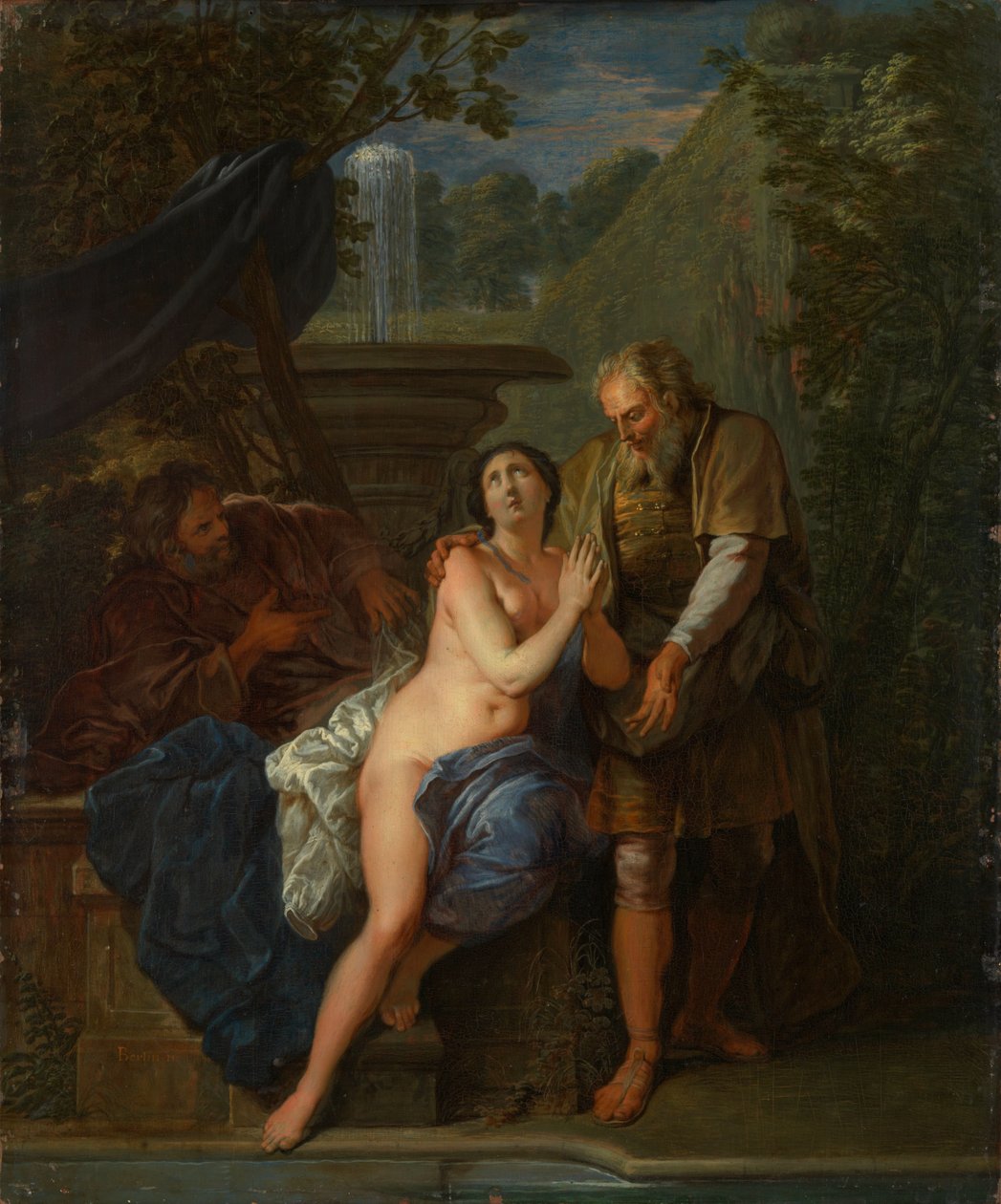 Susanna a starší od Nicolas Bertin
