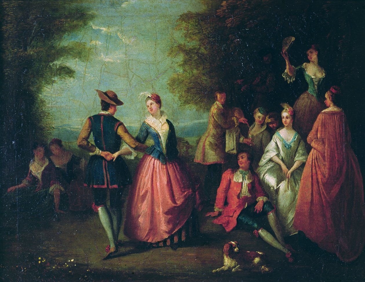 Venkovská zábava od Nicolas Lancret