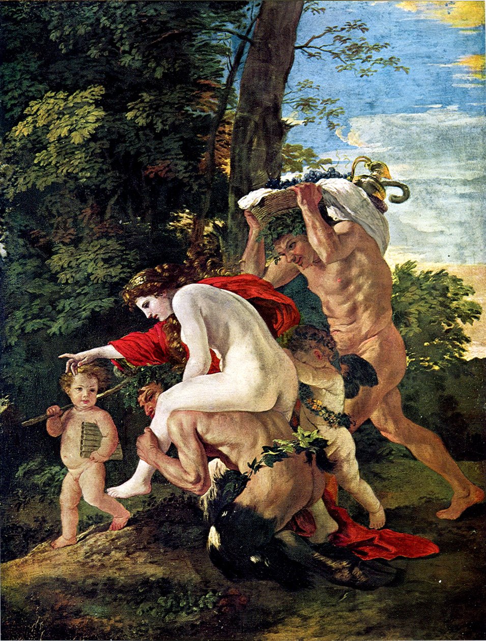Bakchická scéna od Nicolas Poussin