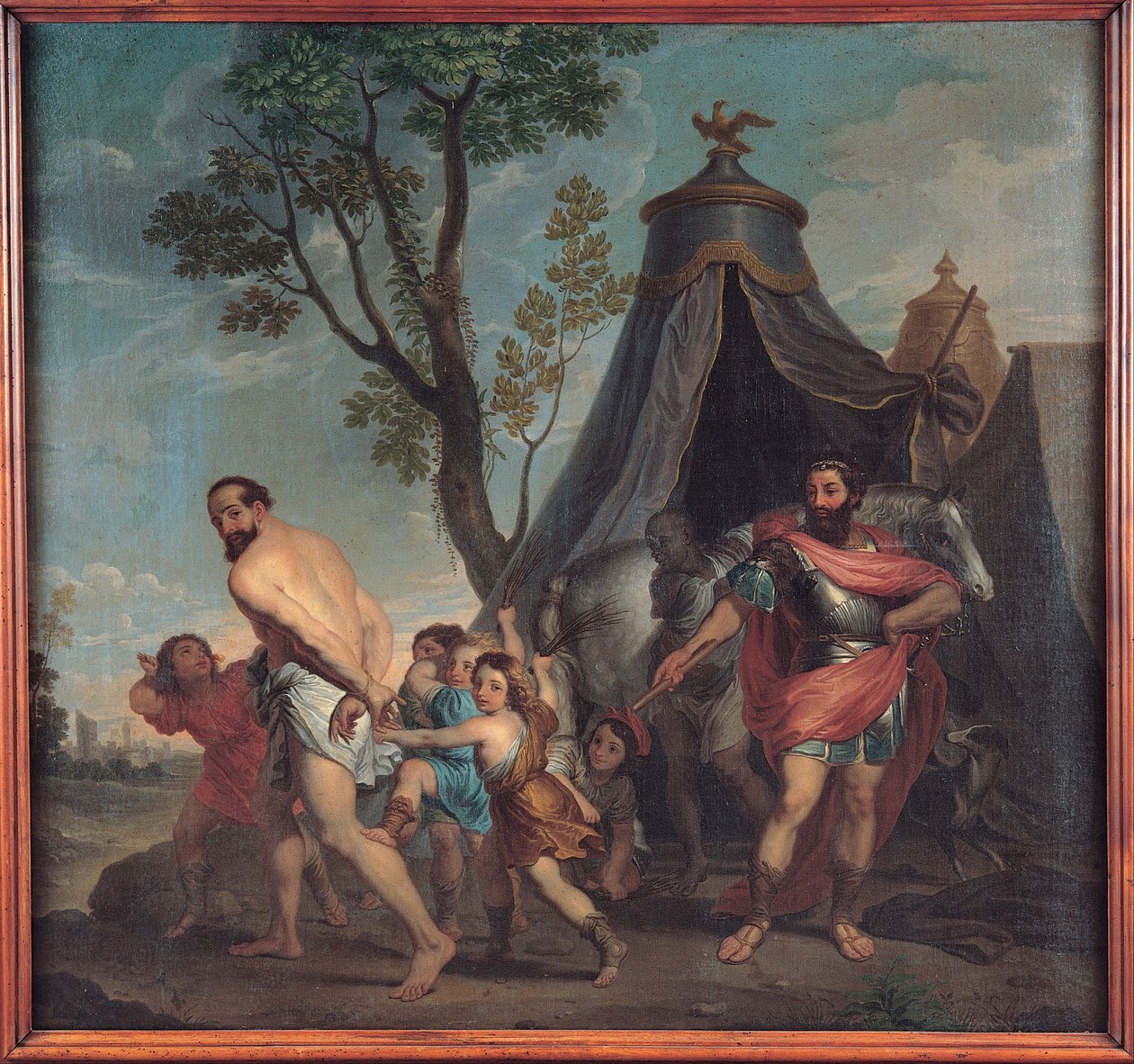 Camillus a učitel Falerii od Nicolas Poussin