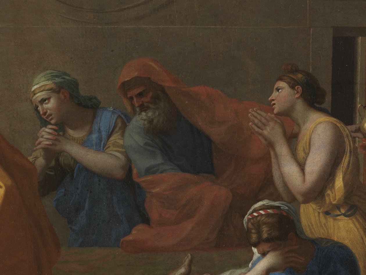 Extrémní pomazání, ze „Sedmi svátostí“, 1638-40 od Nicolas Poussin