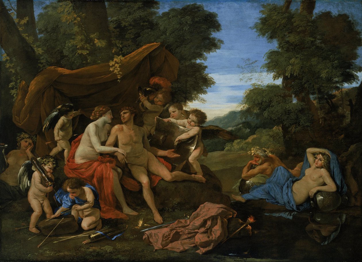 Mars a Venuše od Nicolas Poussin