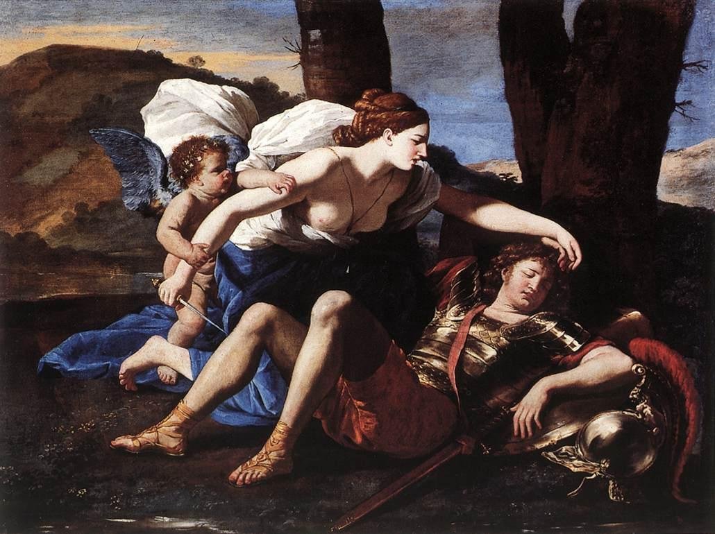 Rinaldo a Armida od Nicolas Poussin