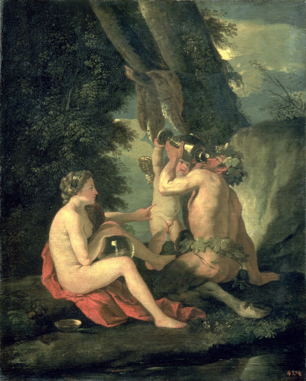 Satyr a nymfa, 1630 od Nicolas Poussin
