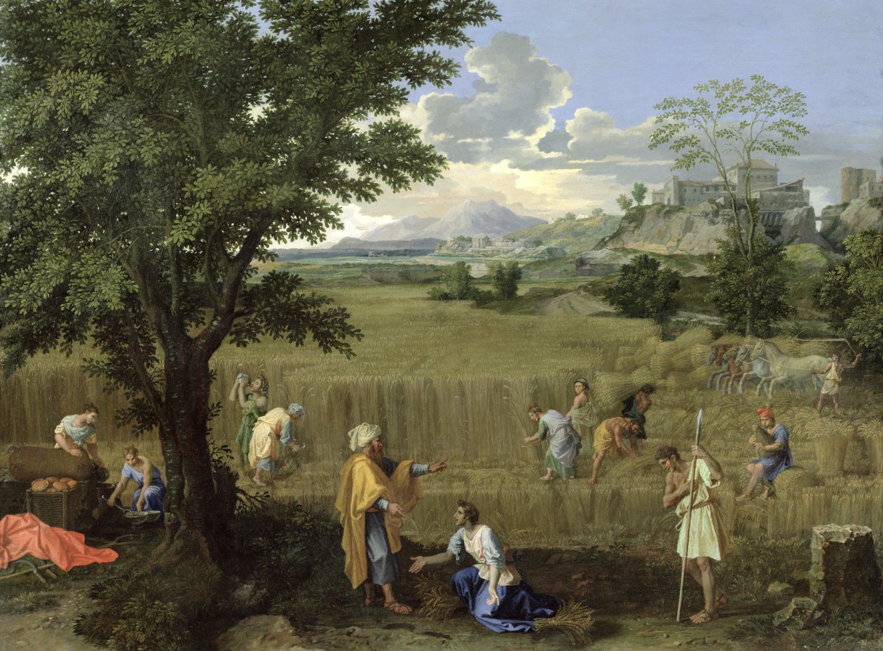 Léto, nebo Ruth a Boaz, 1660-64 od Nicolas Poussin