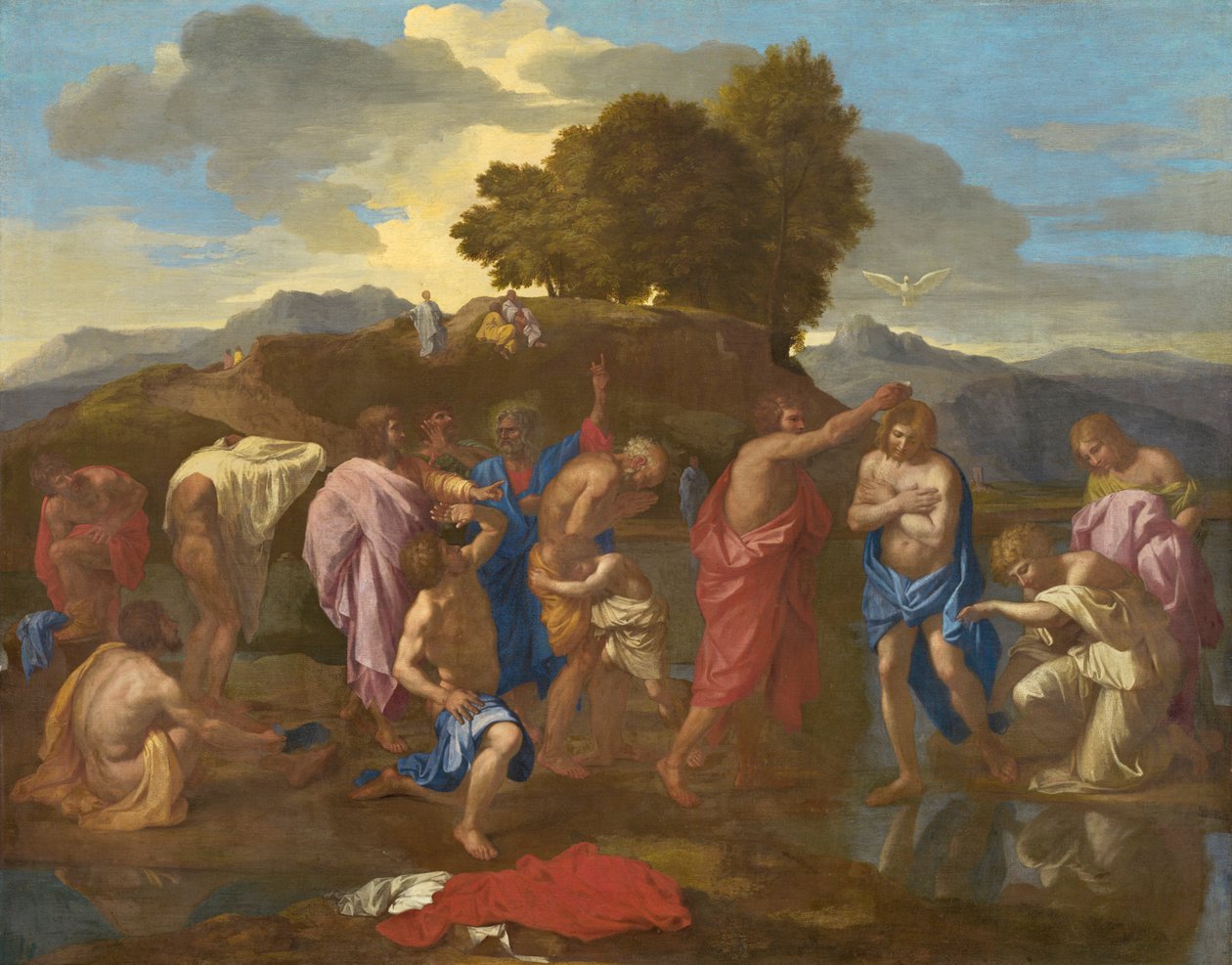 Křest Kristův, 1641-42 od Nicolas Poussin