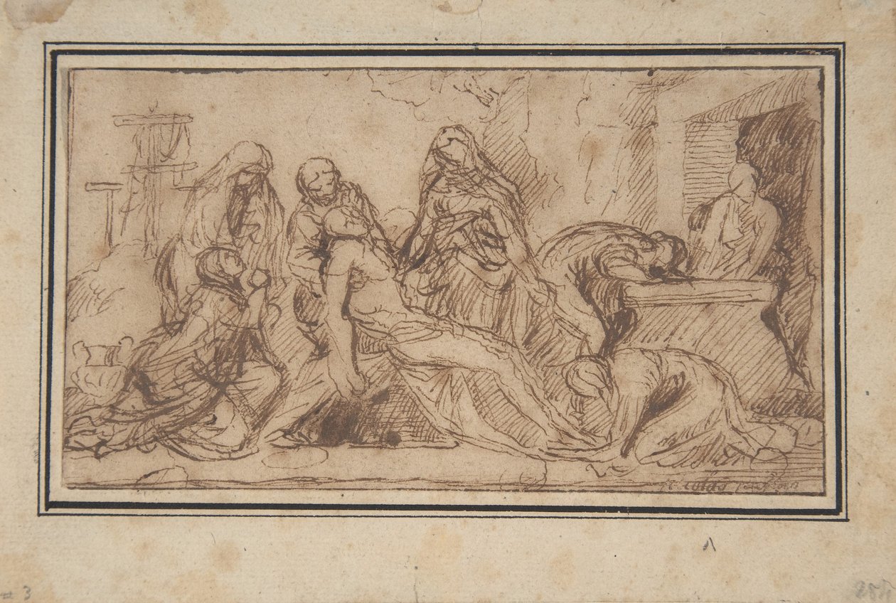 The Entombment, c.1656–57 od Nicolas Poussin
