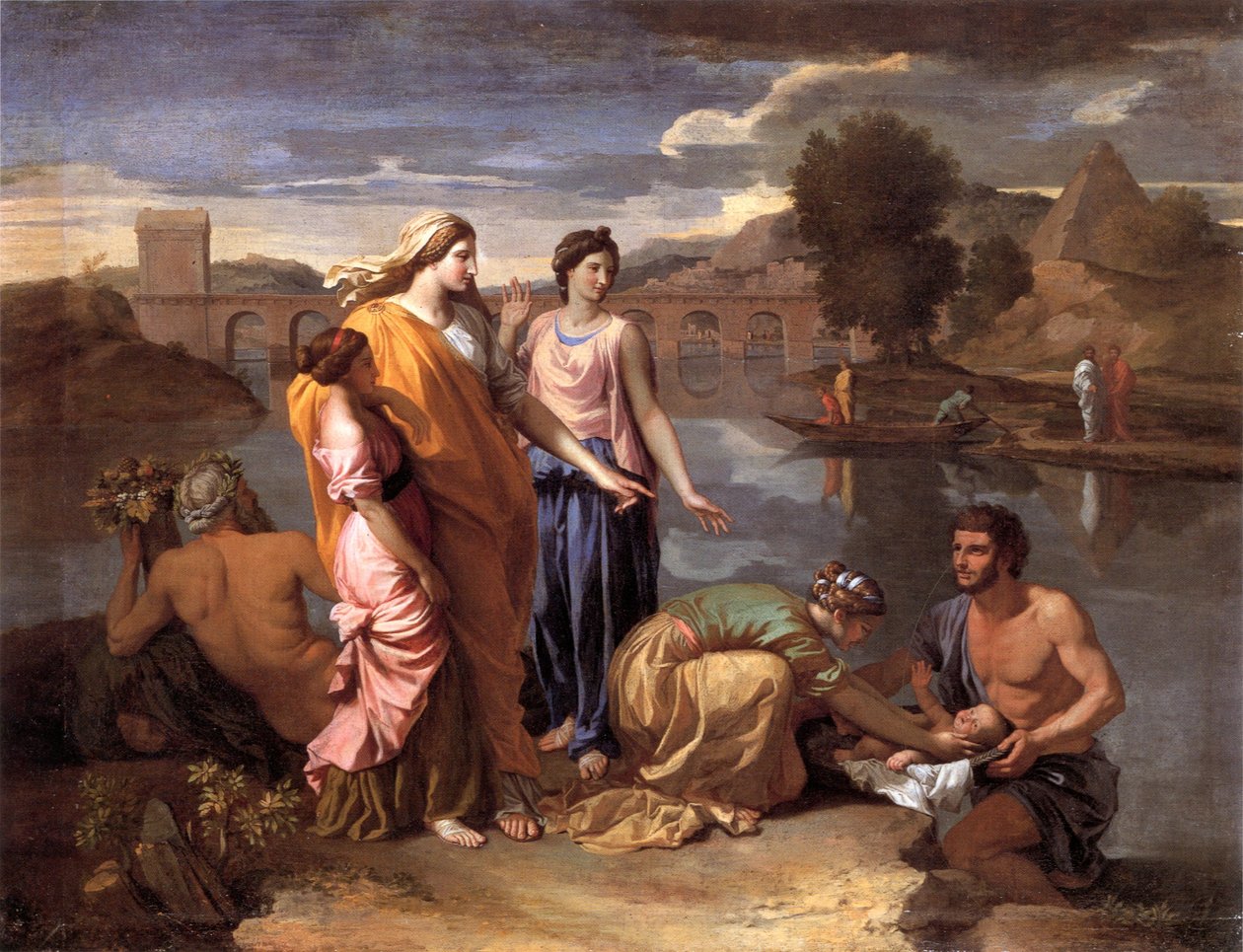 Nalezení Mojžíše od Nicolas Poussin