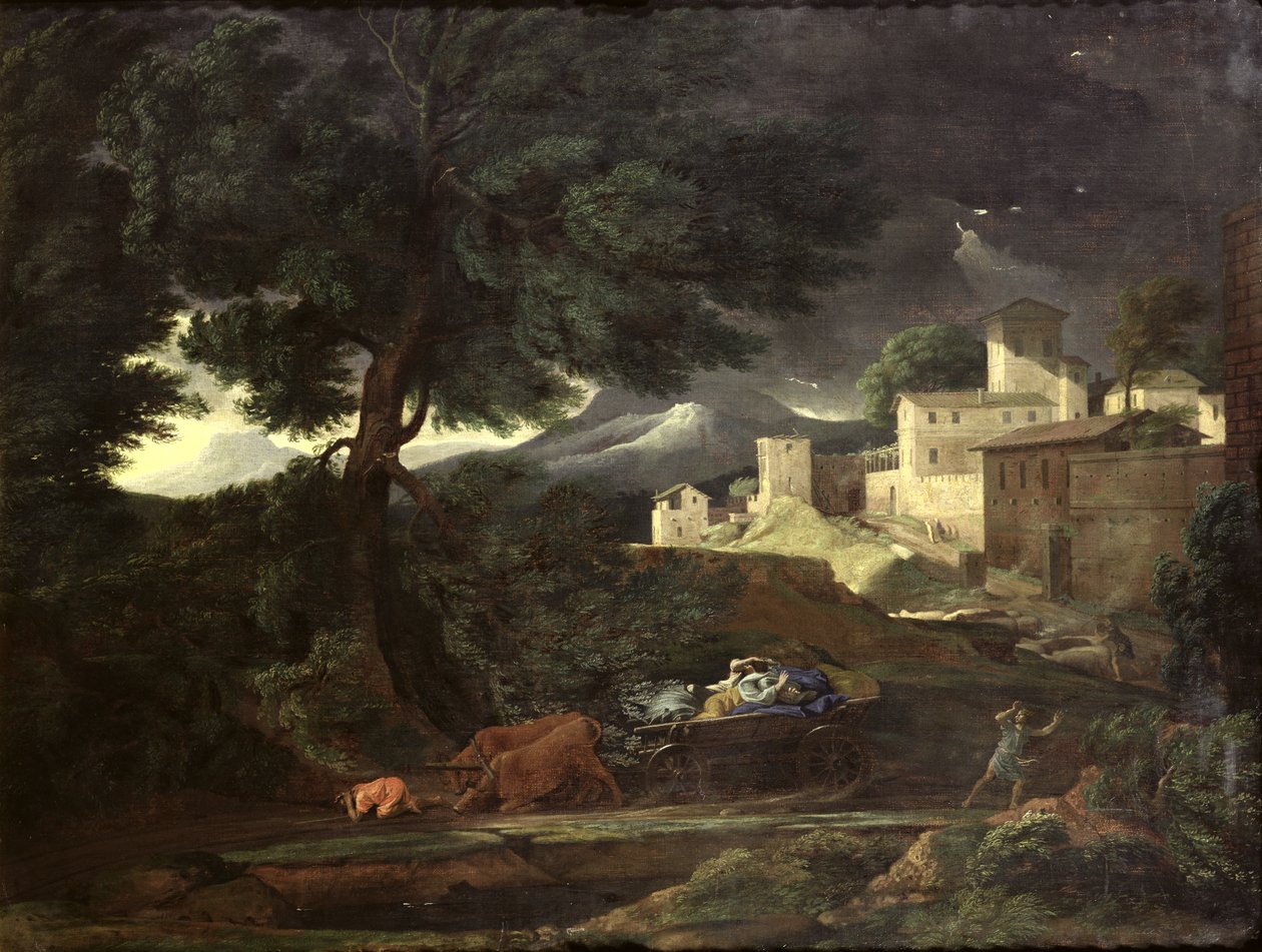 Bouře od Nicolas Poussin