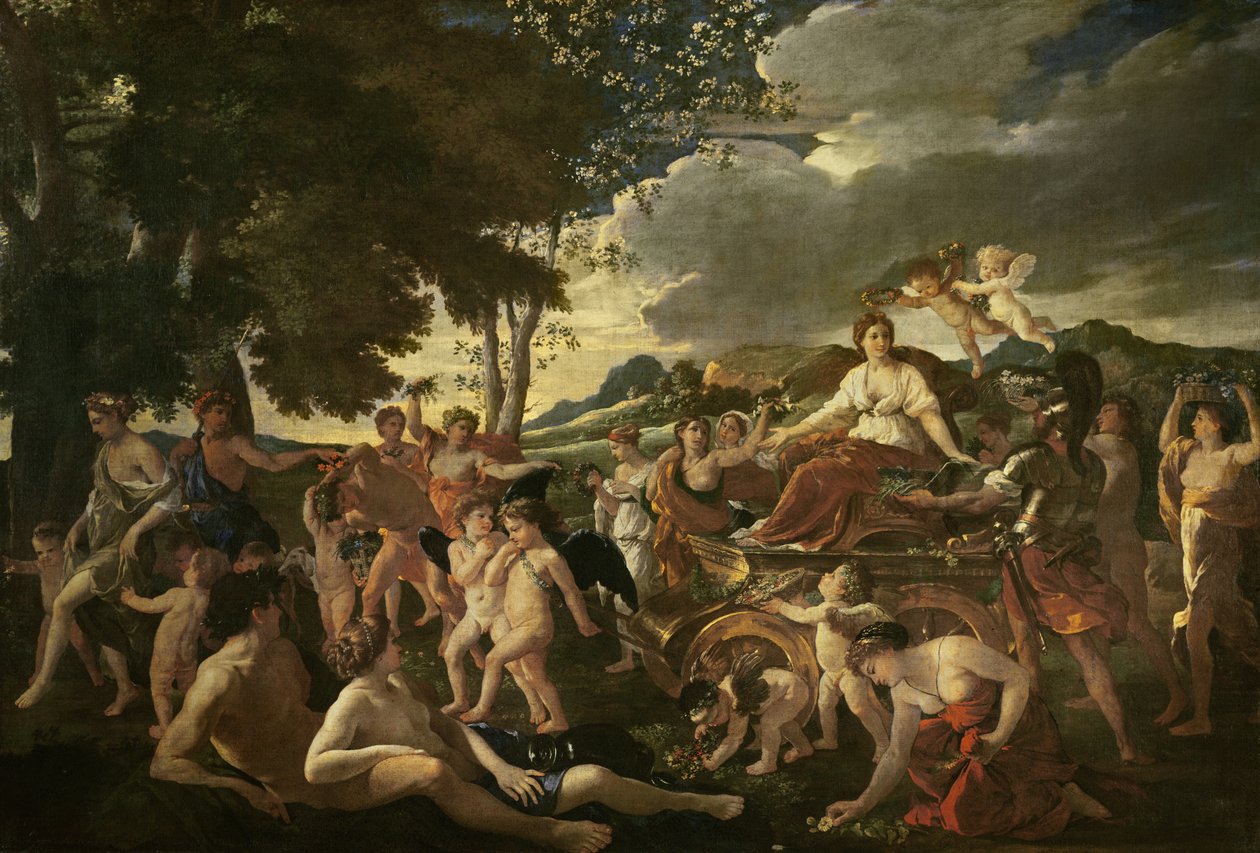Triumph of Flora, c.1627-28 od Nicolas Poussin
