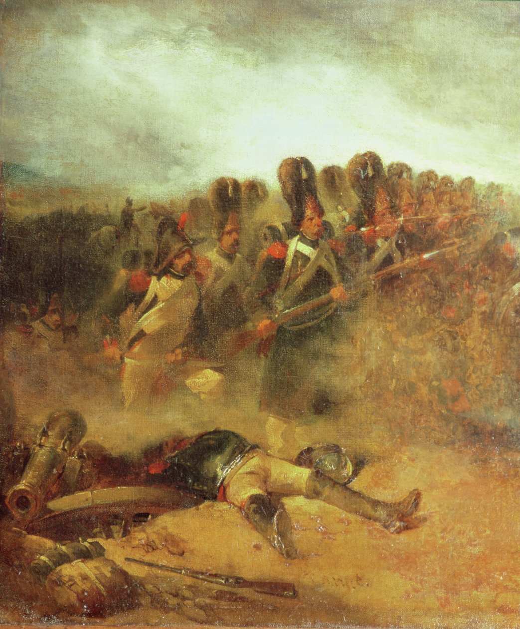 Bitva u Waterloo, 18. června 1815 od Nicolas Toussaint Charlet