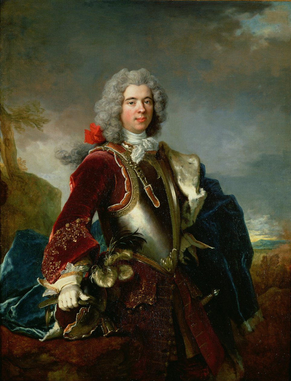 Portrét prince Jacquese 1er Grimaldiho (olej na plátně) 1689 - 1751 od Nicolas de Largillière