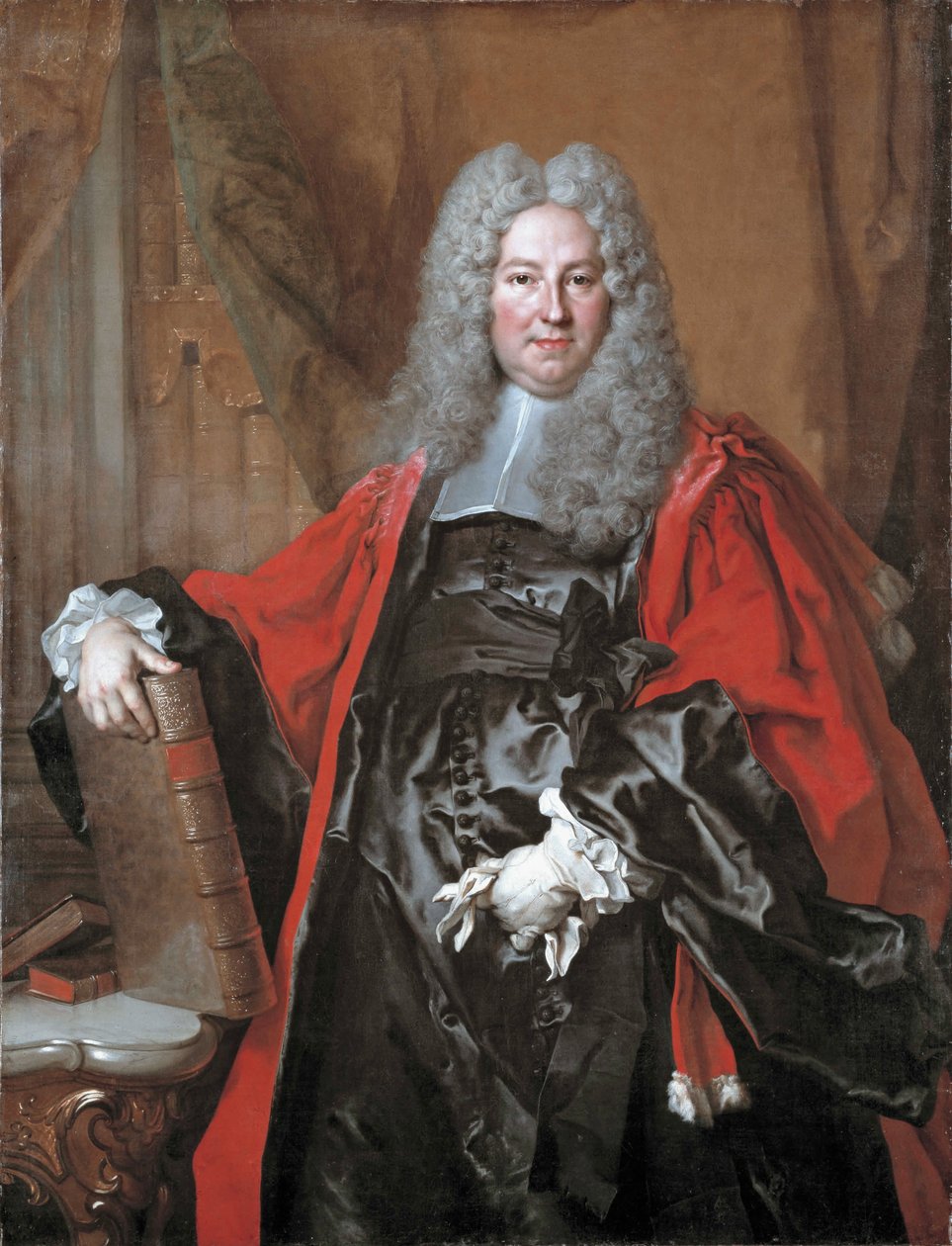 Portrét žáka Barthélemy-Jean-ClaudePortuguês od Nicolas de Largillière