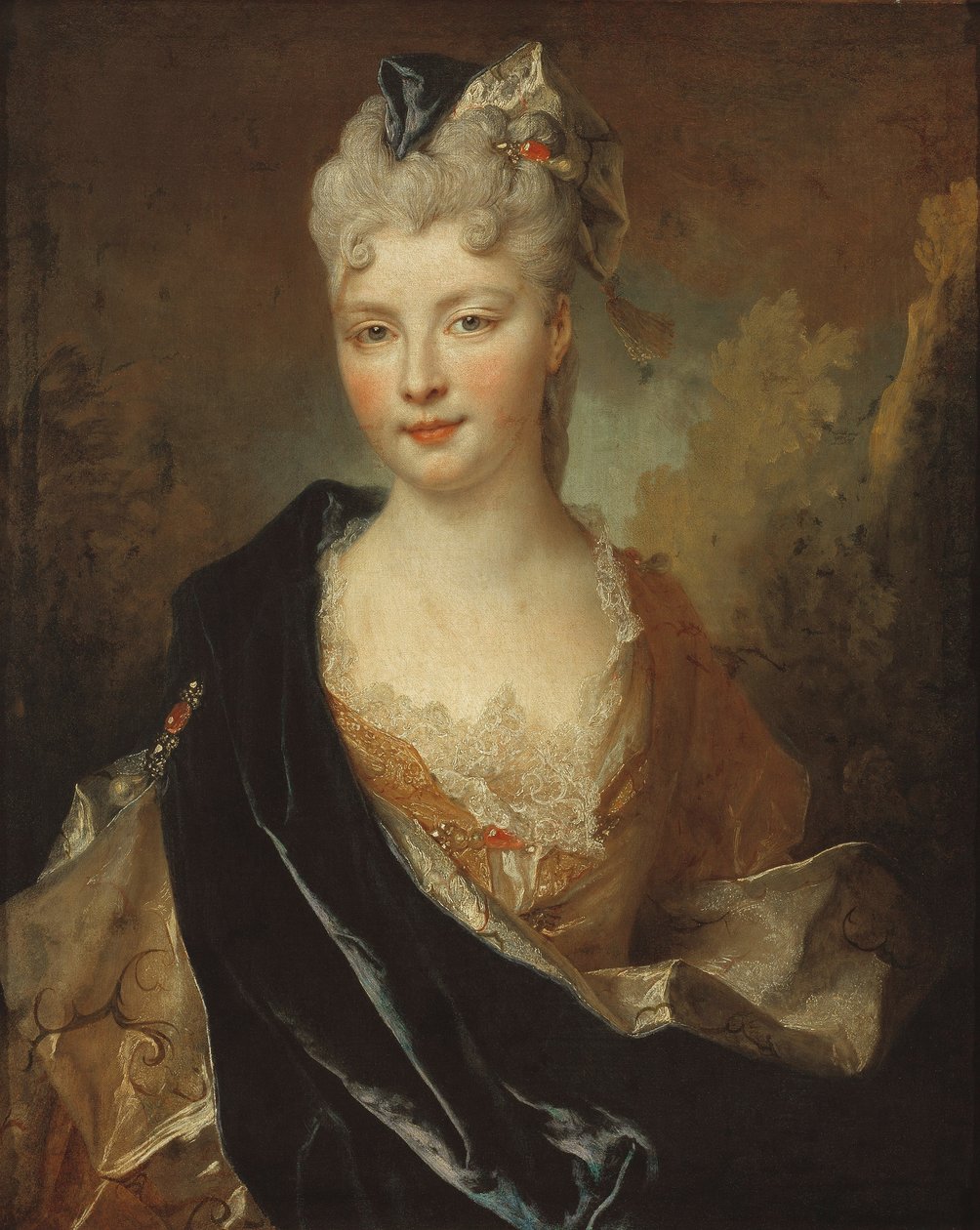 Portrét mladé dámy od Nicolas de Largillière