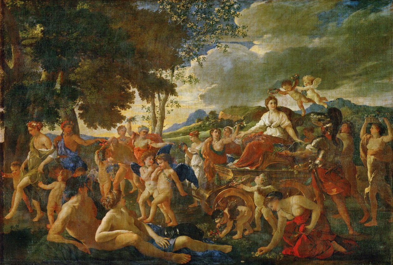 Triumf Flory ... od Nicolas (attr.to) Poussin